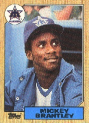 1987 Topps Baseball Cards      347     Mickey Brantley